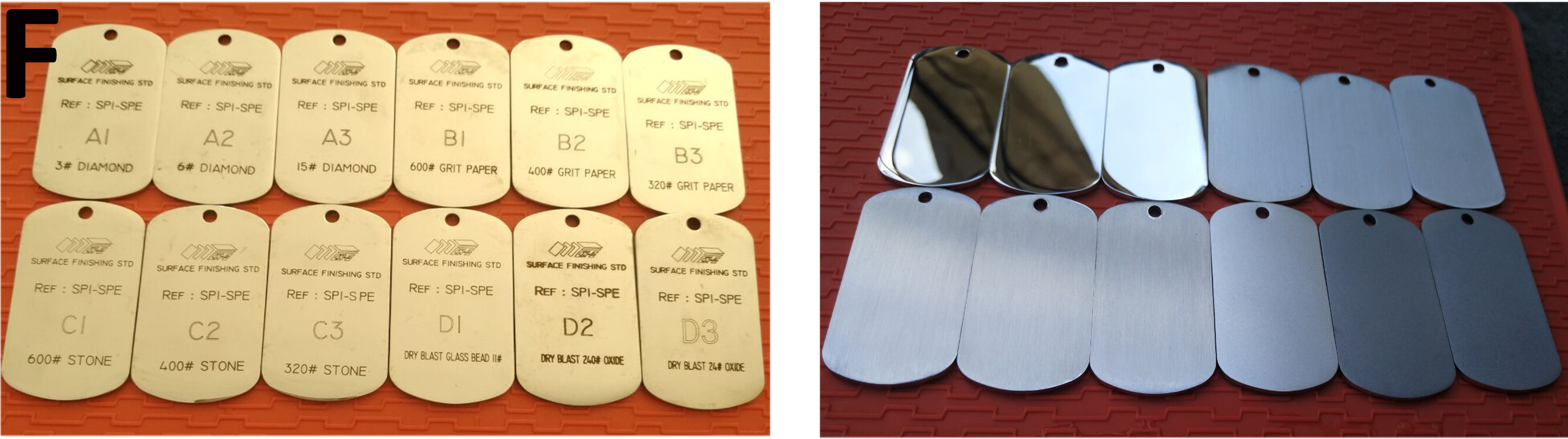 Charmille Surface Finish Chart