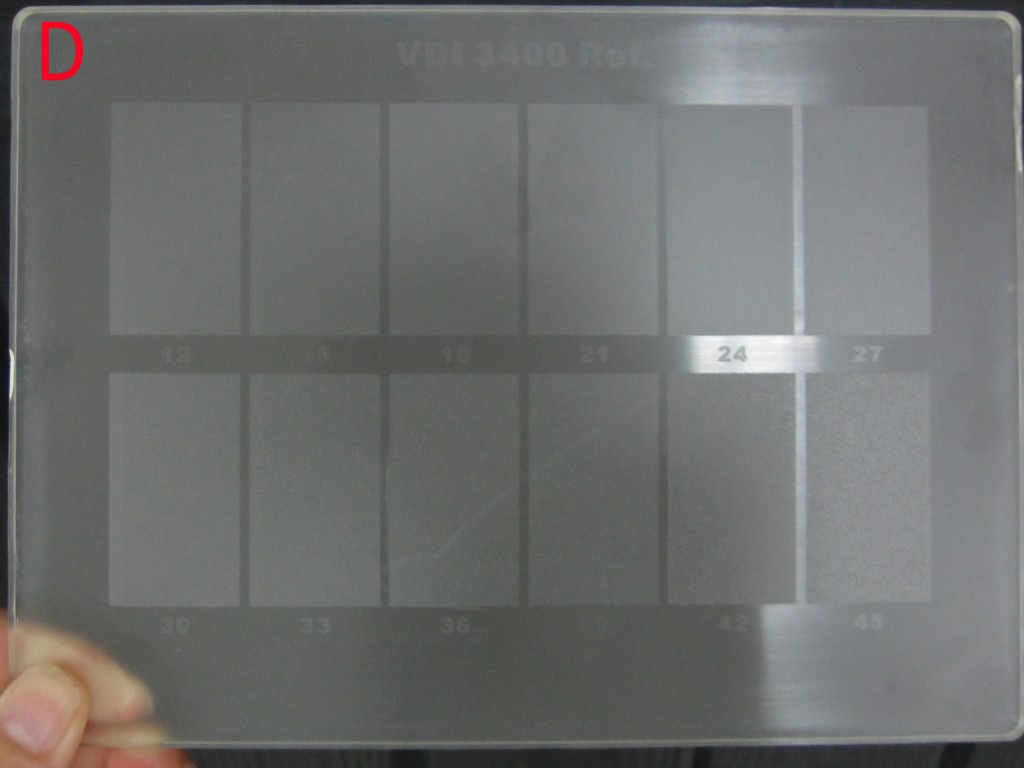 Charmille Surface Finish Chart